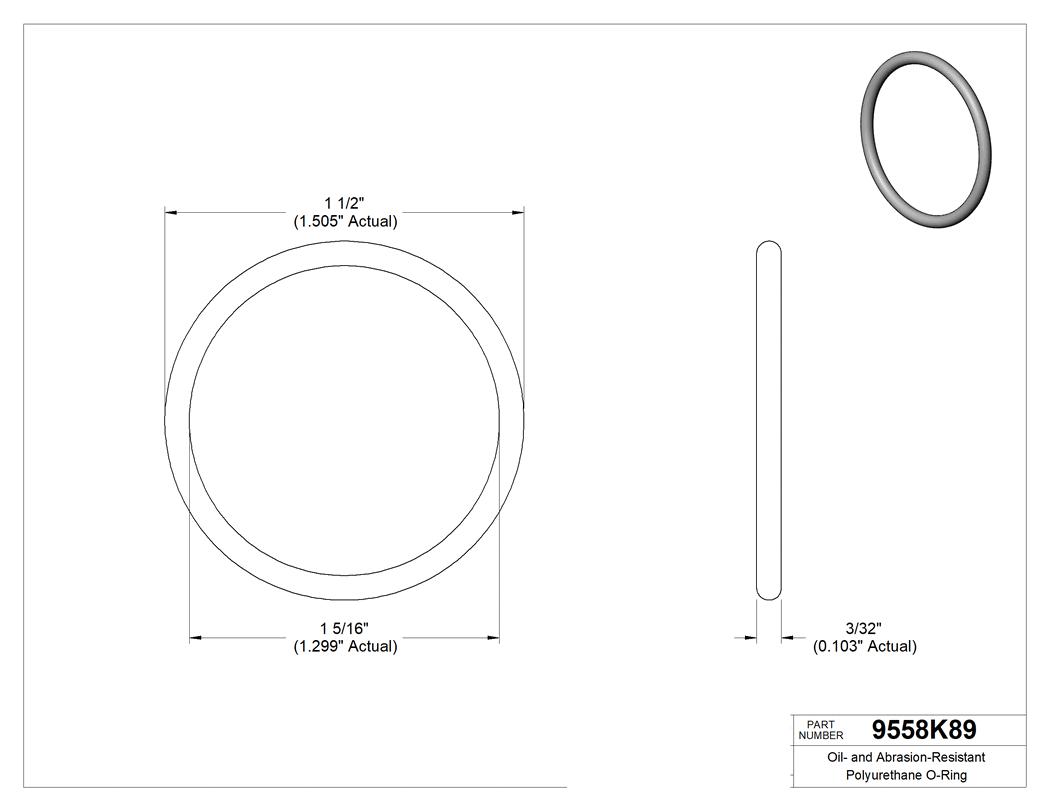 Technical drawing - 9558K89